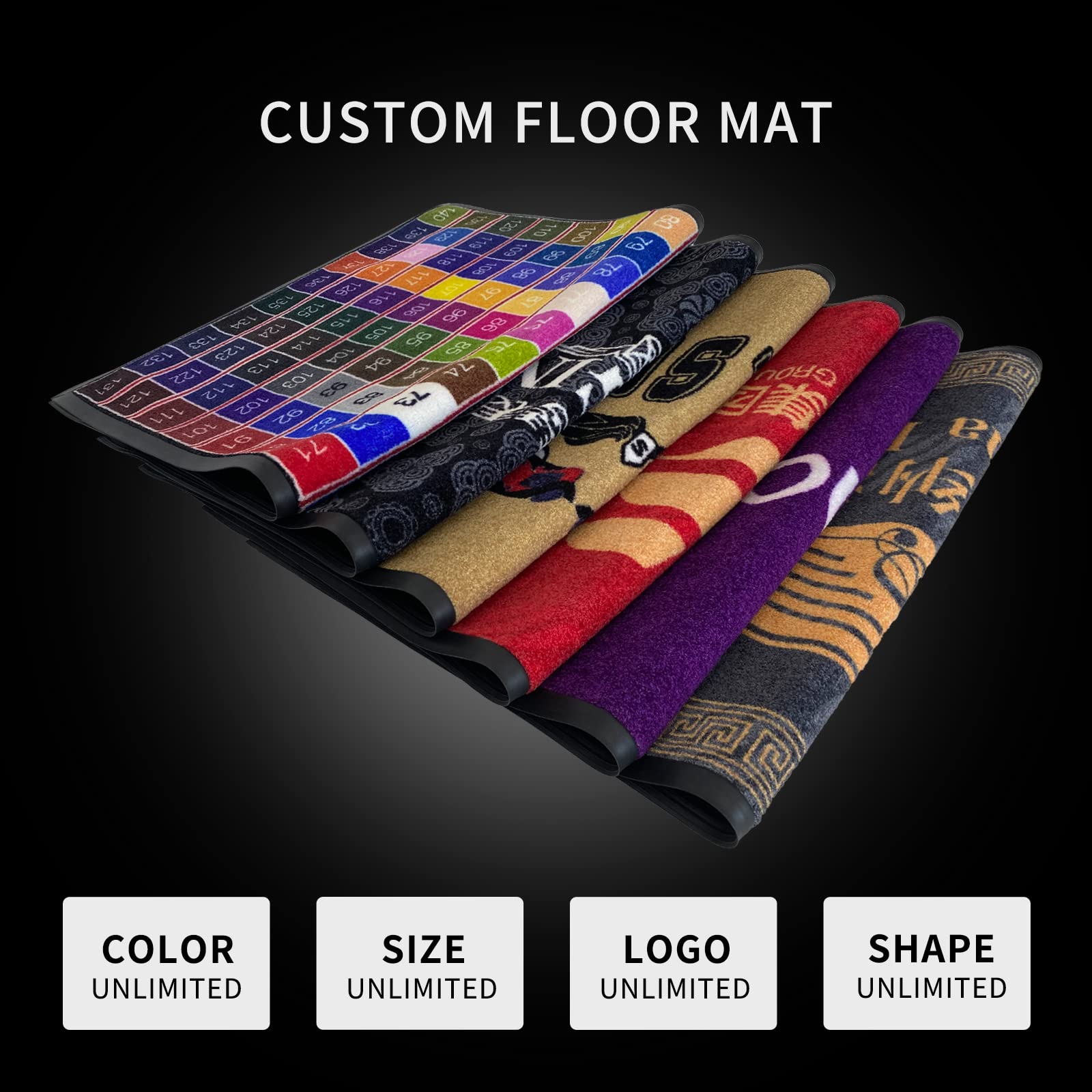 Amazon.com: MAOVOT Custom Commercial Grade Personalized Area Rugs